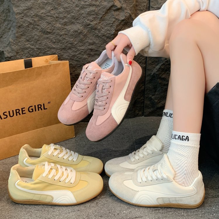 New Free shipping designer for womens casual yellow pink beige Fashionable and versatile outdoor sneaklers sport shoes