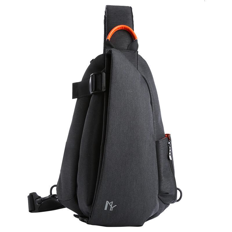 Korean Style Trendy Chest Bag for Men Large Capacity Crossbody Bag Water-Resistant Oxford Cloth Mens Casual Backpack240824 ww