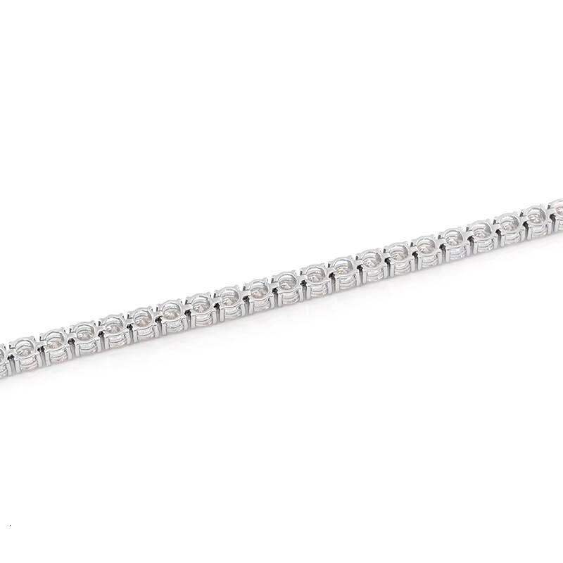 Customizable 2-5mm Moissanite Bracelet - 925 Sterling Silver Tennis Chain for Men Women
