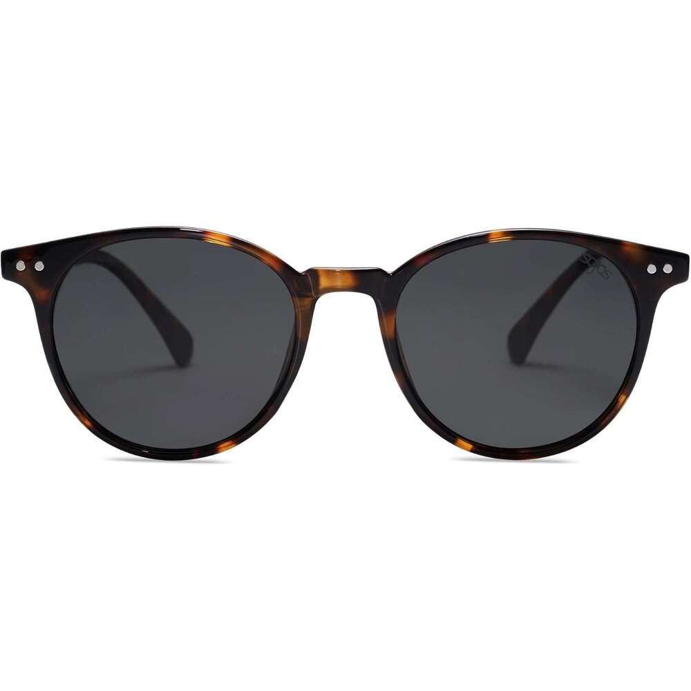Small Round Classic Polarized Sunglasses for Women Men Vintage Style UV400 Lens MAY SJ2113