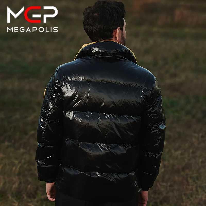 2022 Winter MGP Short Mens Down Jacket Locomotive Style Warm Waterproof and Windproof Jacket for Men X250725