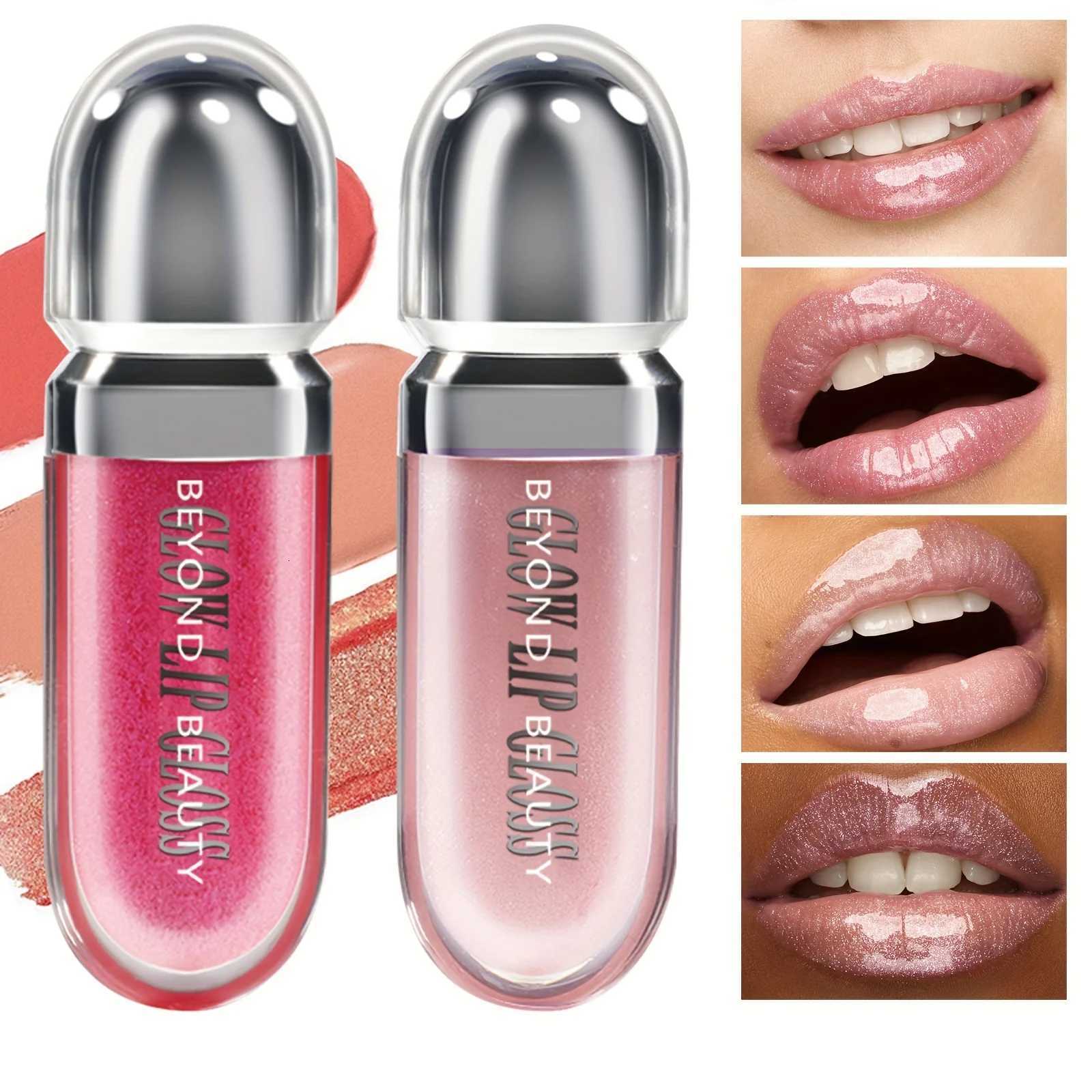 Beauty Moisturizing Lip Gloss with Shimmer - Hydrating Liquid Lip Shine Oil for Adult Nourishing 3D Effect Long-LastingXJ250724