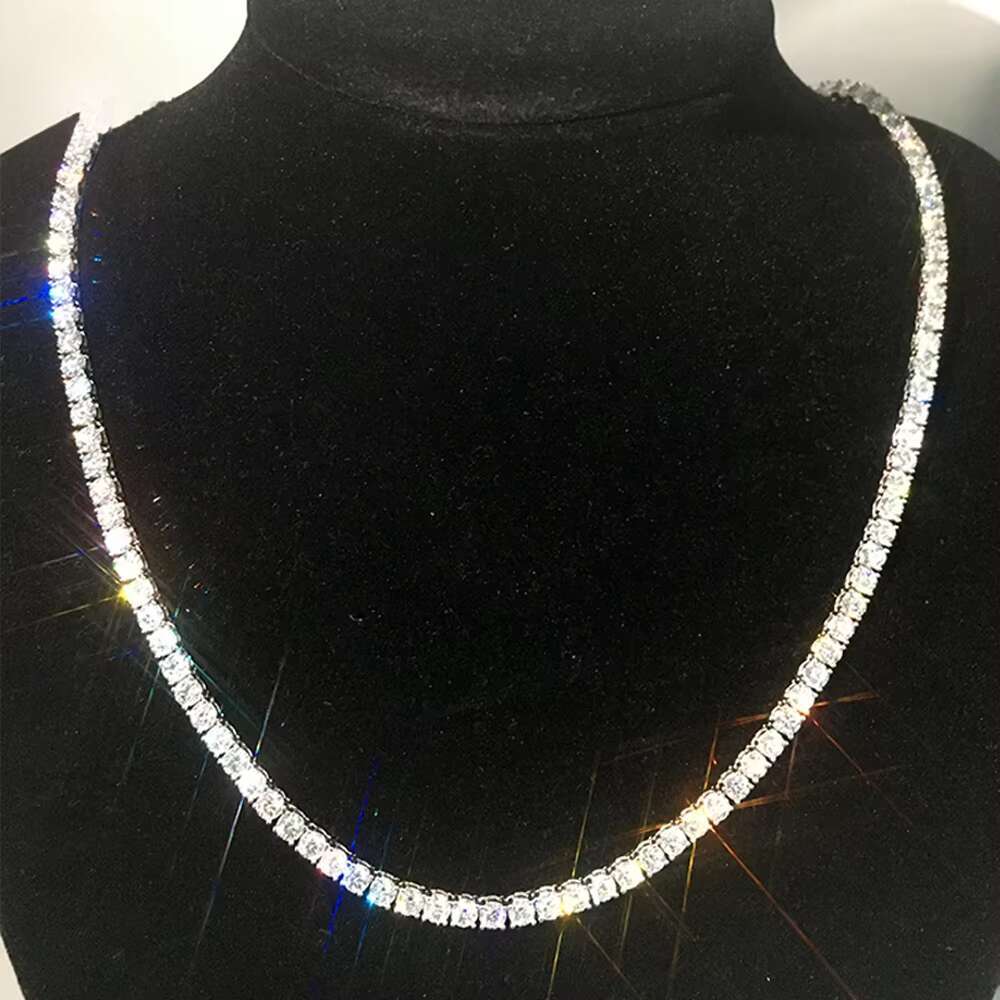 Senior Designer Necklace Bracelet3mm 4mm 5mm Tennis Necklace Moissanite Jewelry for Men Women