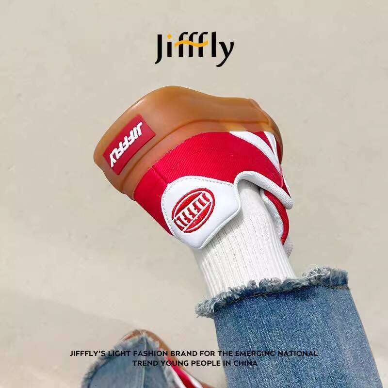 Vintage Jifffly Ladies' Thick Sole Canvas Shoes for Students & Commuters