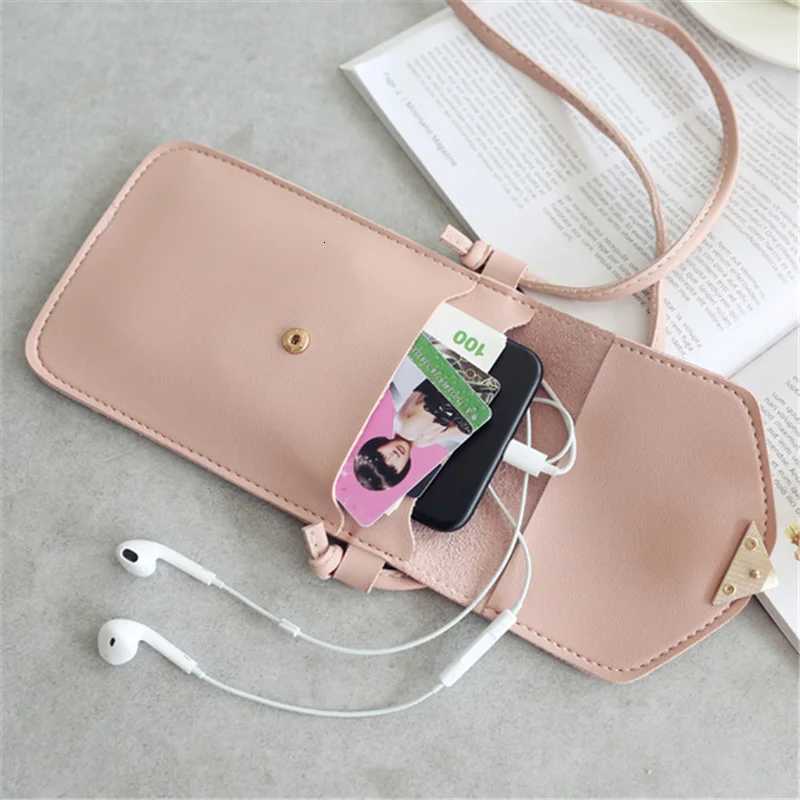 Transparent Touch Screen Cell Phone Purse Smartphone Wallet Shoulder Strap Handbag PU Leather Casual Crossbody Bags Women Z250725