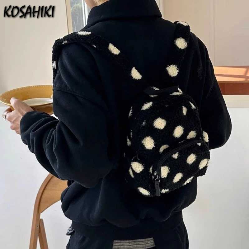 Backpacks for Wen Y2k Aesthetic Vintage Dot Fi Streetwear Backpack Korean All Mah Students Mini Casual Schoolbags Femme Y250724