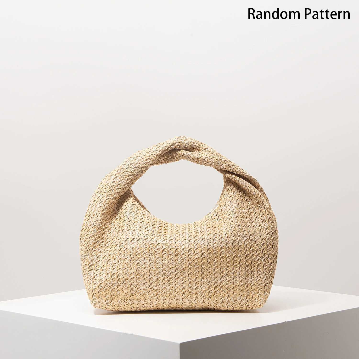 100% Pleated Str Bag Boho Beach Bags For Women Premium Style Tote Bags For Ladies Holiday Outfits Travel Must Haves Y250725