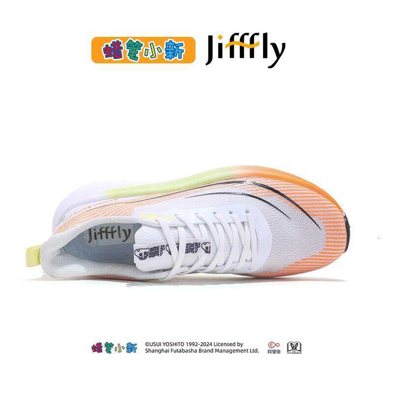 Jifffly Crayon Shin-chan Collaboration Men's Sneakers 2025 New Shock Absorption Rebound Racing Sports Running Shoes