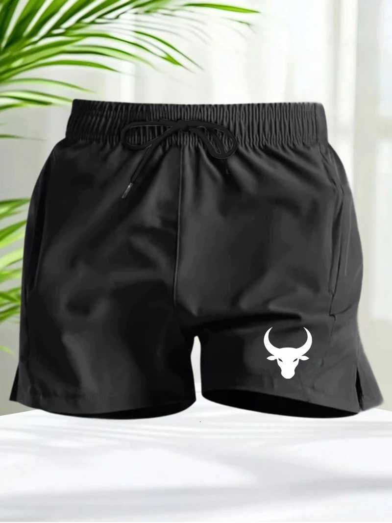 Mens Sweat Shorts 5 Inch Quick Dry Running Shorts Men Printed Mid-Thigh Athletic Shorts with Zipper Pockets Training Stretchy W250724
