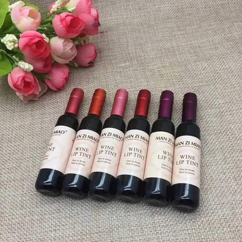 2023 Lipstick Lipgloss Waterproof Long Lasting Lovely Tint Wine Bottle Shape Lip For Women Makeup Gloss Red Sexy CosmeticXJ250724