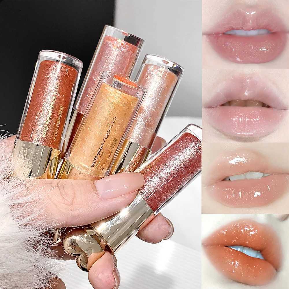 Moisturizing Plump and Sparkling Lip Gloss Mirror Water Lip Glaze Moisturizing Lip Oil Diamond Shimmer Glitter Liquid LipsticksXJ250724