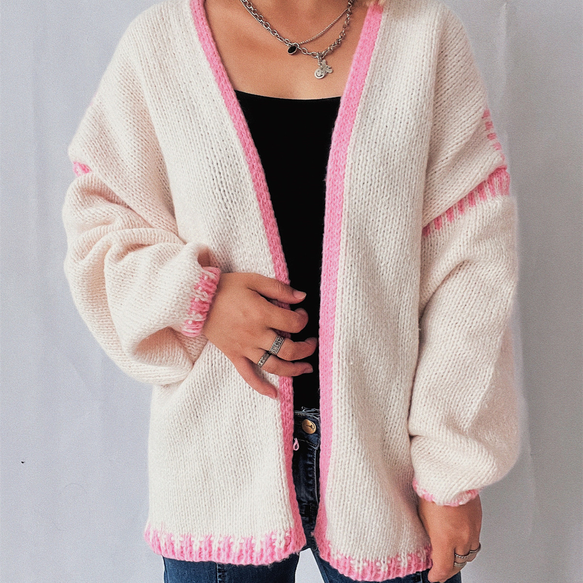 hot Free shipping designer sweater for women Design inspired sweater personalized and fashionable simple and loose fitting pullover