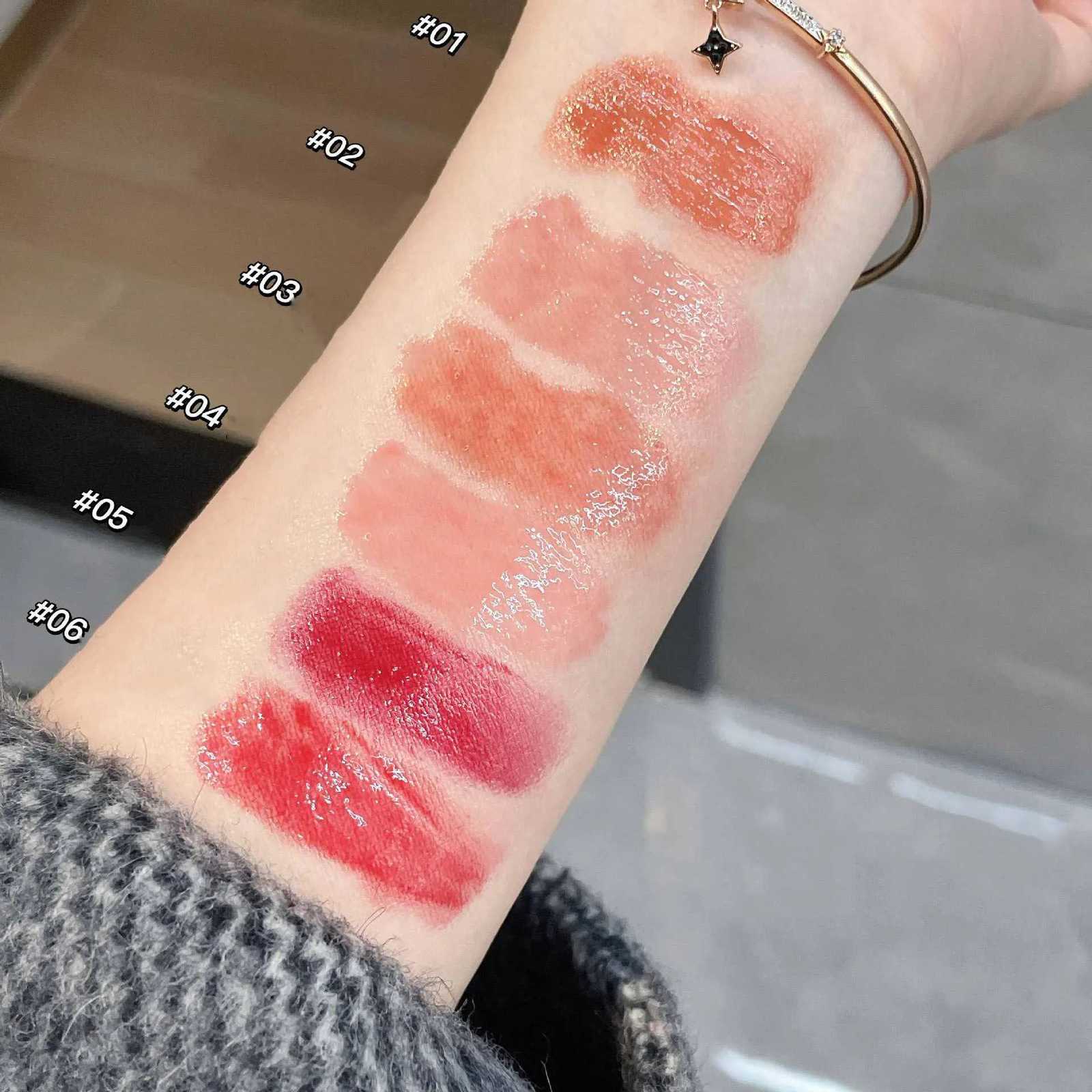 Water-light Lip Glaze Mirror Glitter Lip Tint Long Lasting Moisturising Love Heart Shape Solid Lipstick Pen Lips Makeup CosmeticXJ250724