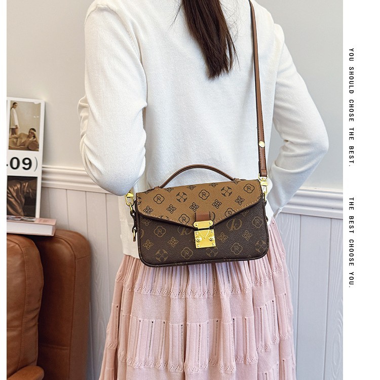 Hot Free shipping designer bags for womens Shoulder bags beige brown Printed small square bag, high-end fashionable and versatile crossbody bag