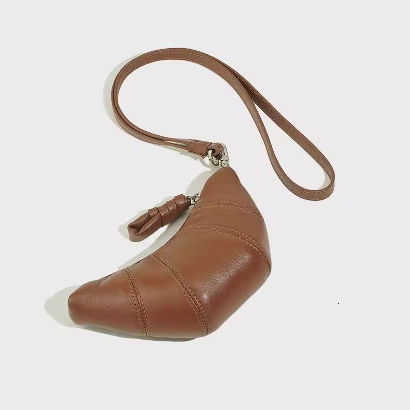 Free Shipping Designer Luxury New Korean Version INS Croissant Bag Texture Croissant Bag Large Capacity Coin Purse Simple Storage Bag Mini Handbag