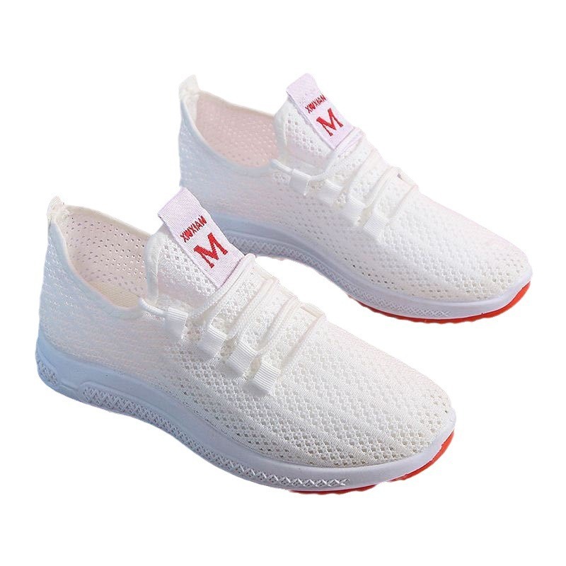 2024 New Korean Style Women's Running Sports Breathable Non-Suffocating Mesh Soft Sole Versatile Shoes ddmythur