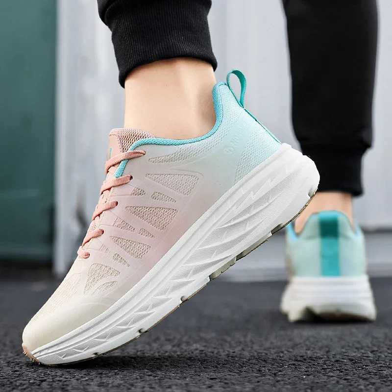 2025 Summer Mesh Breathable Couples Running Shoes Fi Mens Athletic Sneakers Anti-shock Non-slip Womens Sports Shoes XJ250725