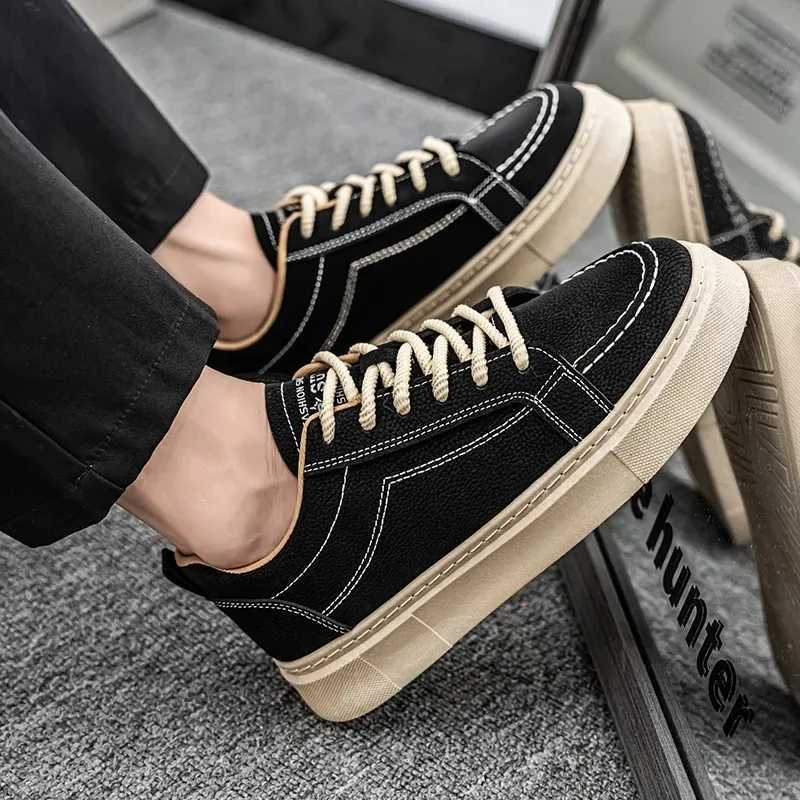 2025 Vulcanized Shoes for Men Luxury Brand Male Casual Shoes Thick-soled Non-slip Sneakers Hot Selling Skate Shoes XJ250725