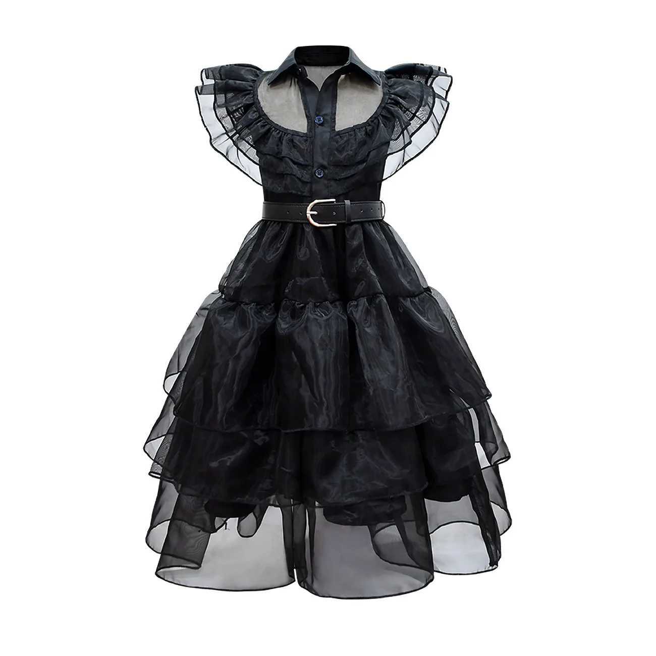 Halloween Costume For Kids Fantasy Vampire Witch Costume Girls Sequin Mesh Tutu Dress Kids Carnival Outfit Gothic Dark Dresses Z250725