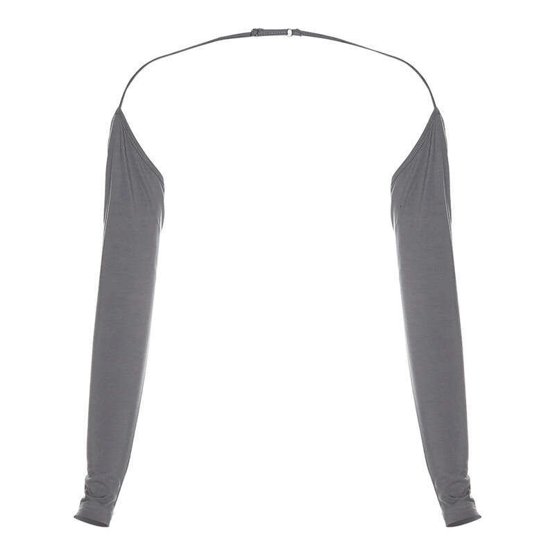 2023 Spring Summer New Women's Solid Color Long Sleeve Blouse Fashion V-neck Strap Dress 2b8