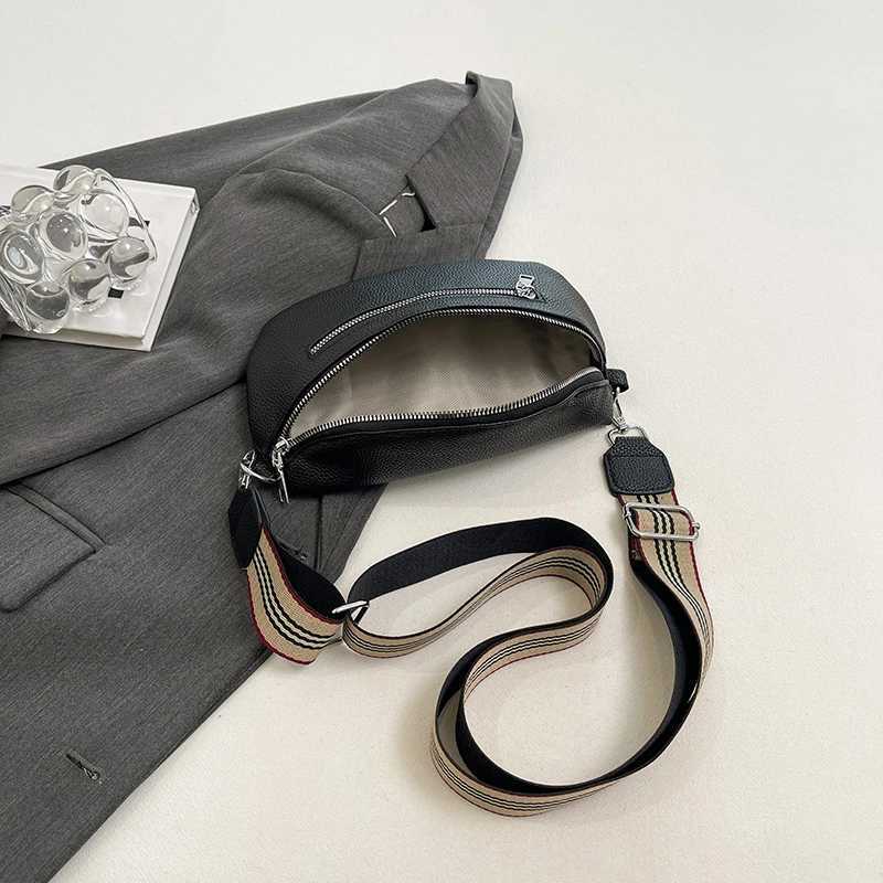 PU Leather Banana Bag Wen Ch Waist Bag Fanny Pack Sling Crossbody Shoulder Bag Ch Bum Belt Bag Half Mo Hobo Bag Y250724
