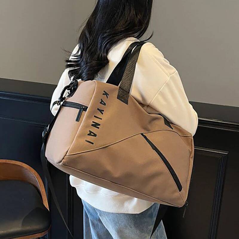 Dry Wet Gym Handbag Zipper Sports Fiess Bag Large Capacity Swimming Yoga Pack With Shoes Pocket Outdoor Training Shoulder Bags