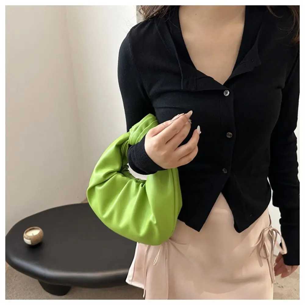 Fi Simple PU Leather Shoulder Bags Lightweight Solid Color Totes Large Capacity Underarm Bags for Girls Handbags Y250725