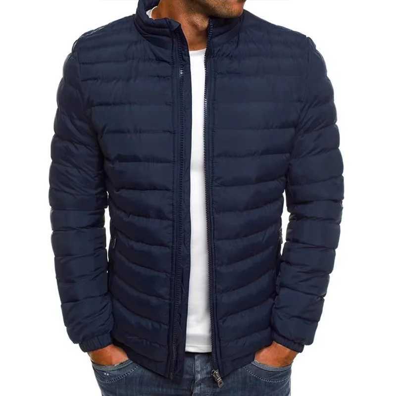 2024 New Winter Jacket Mens Stand Collar Warm Parka Coat Street Fashion Casual Brand Outer Mens Winter Warm Jacket X250725