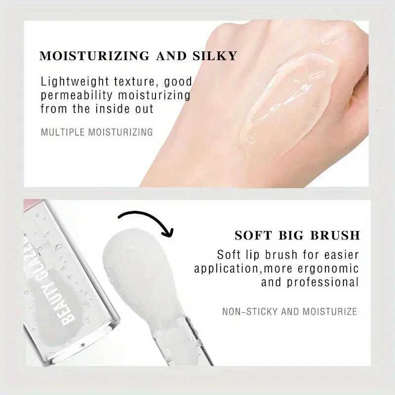 BEAUTY GLAZED Black Transparent Lip GlossNourishing Anti-aging Brightening Lips Lip Care Oil XJ250724