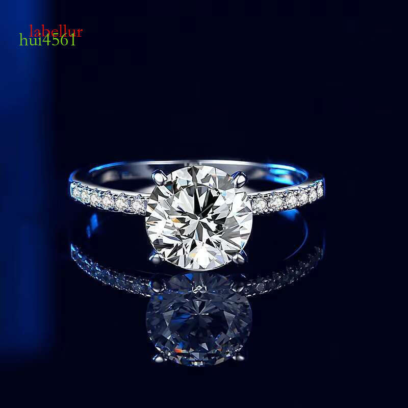 Dragon Engagement 2ct D Colorful Female Finger Promise Silver Silica Ring