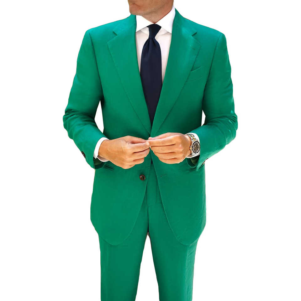 New Men's Suits Formal Occasion Groomsman Wedding Party Prom Business Male Tuxedos 2 Piece Set Blazer Pants Customized