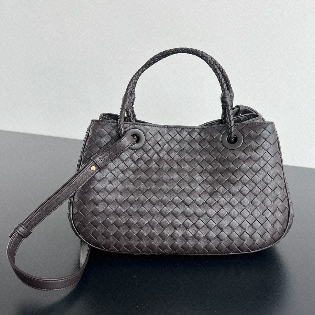 Handmade Woven Real Leather Shoulder Bags Women's Intrecciato Leather Basket Bag Fashion Underarm Handbag Large Capacity Cowhide Cross Body Bag 2025 New 3297