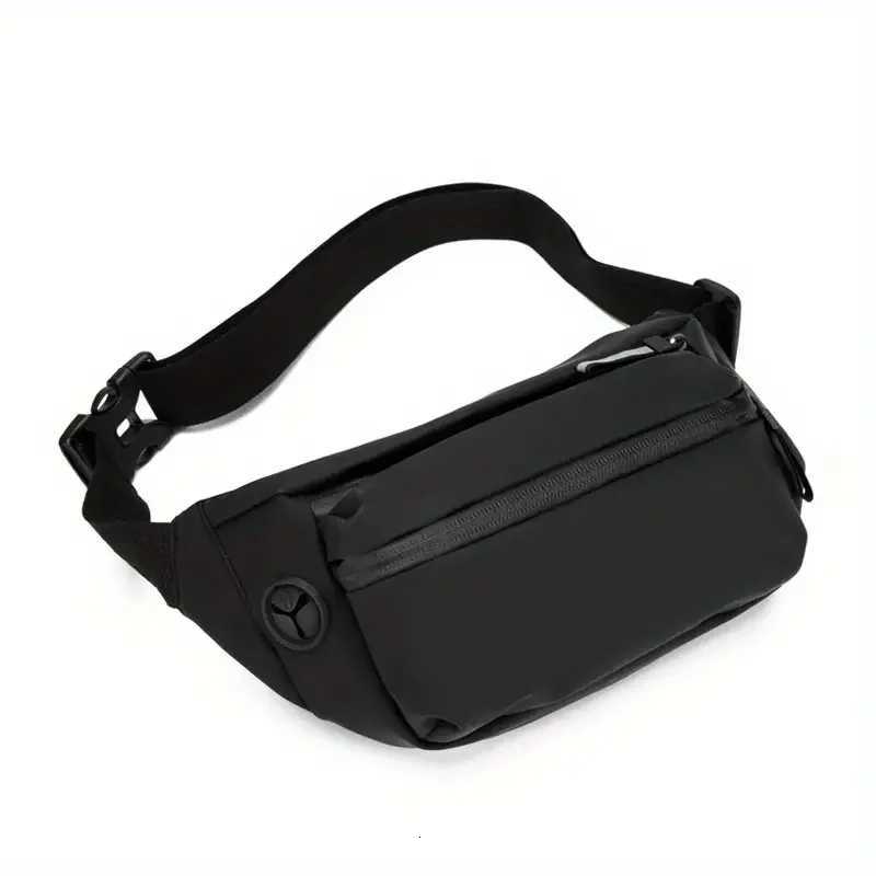 2024 Casual Tactical Waist Bag With Zipper - Mens Solid Multi-functional Storage for Outdoor Camping Running and Sports Training Y250724