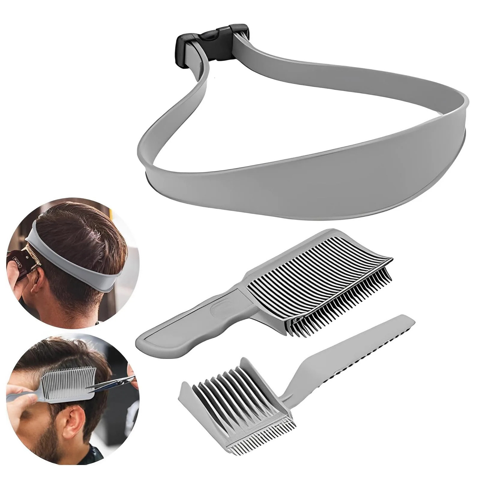 Barber Hair cutting combs set Trimming Neckline Shaving Template and Guide for DIY Haircutting Creating 250716