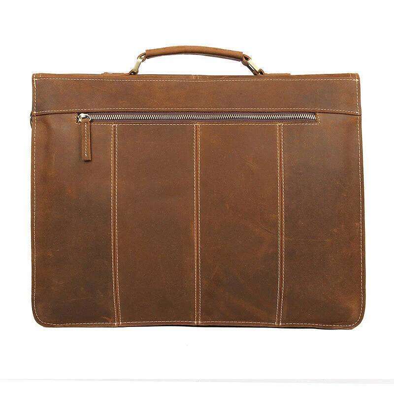Formal Business Genuine Leather Briefcase 15 Inch Notebook PC Computer Bag Cowhide Messenger Bags For Male OLOEY