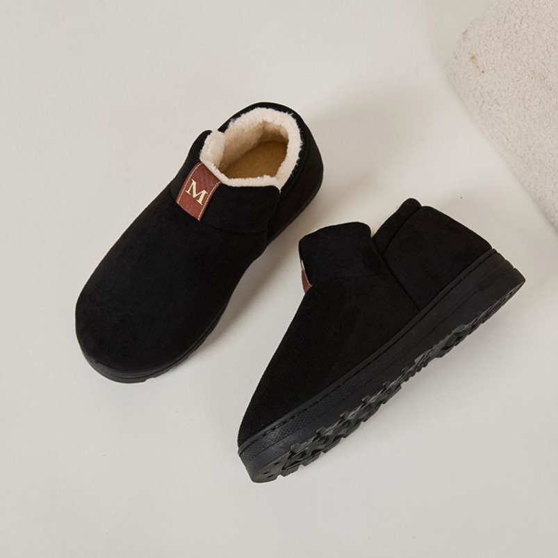 New Non-Slip Fleece-Lined Thickened Outdoor Couple Snow Boots Autumn Winter Thick Sole Casual Fashion Cotton Shoes