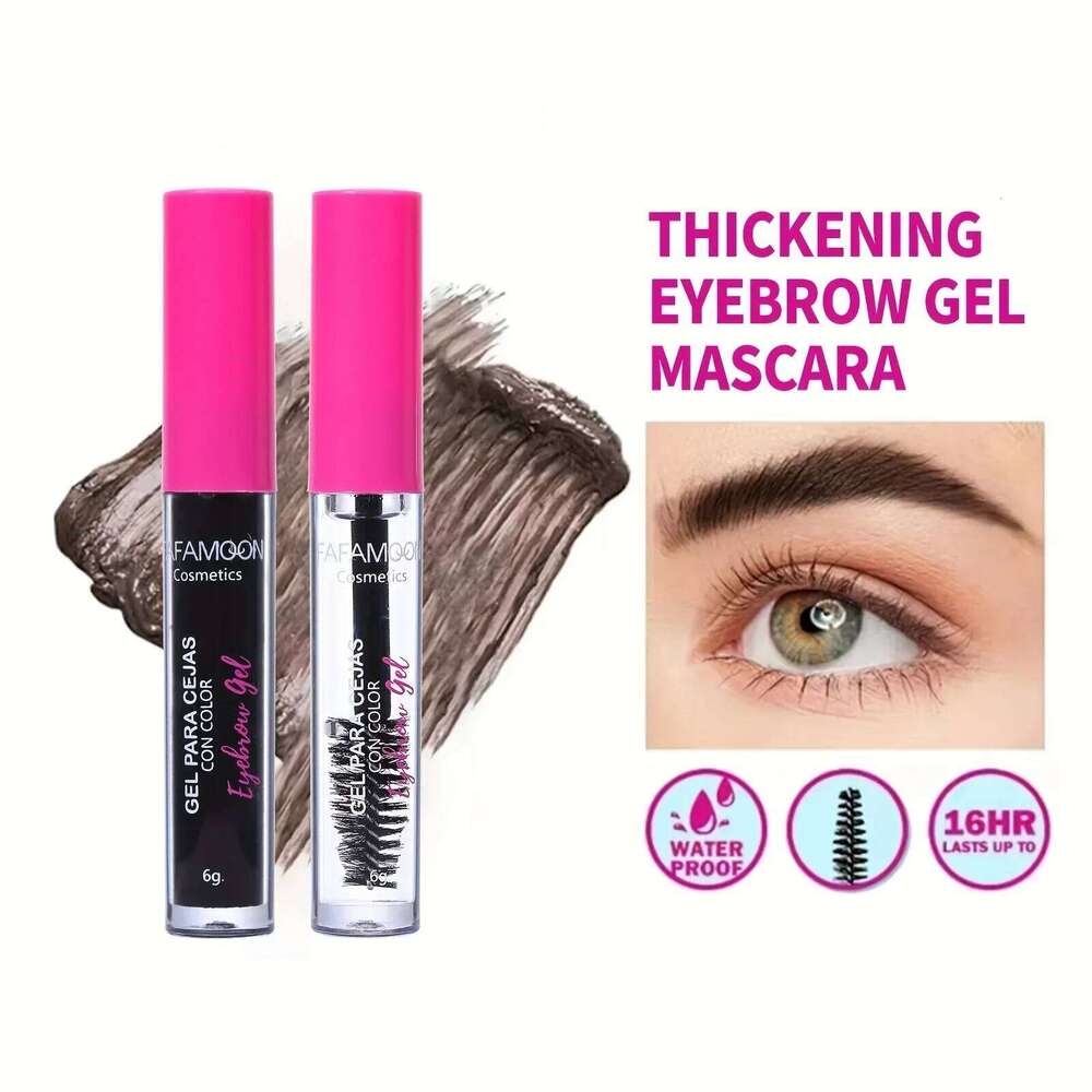 Waterproof Tinted Gel Kit, Rich Auburn & Clear Setting Brow Glue, Fast Sculpt Long-Lasting Eye Makeup X250725
