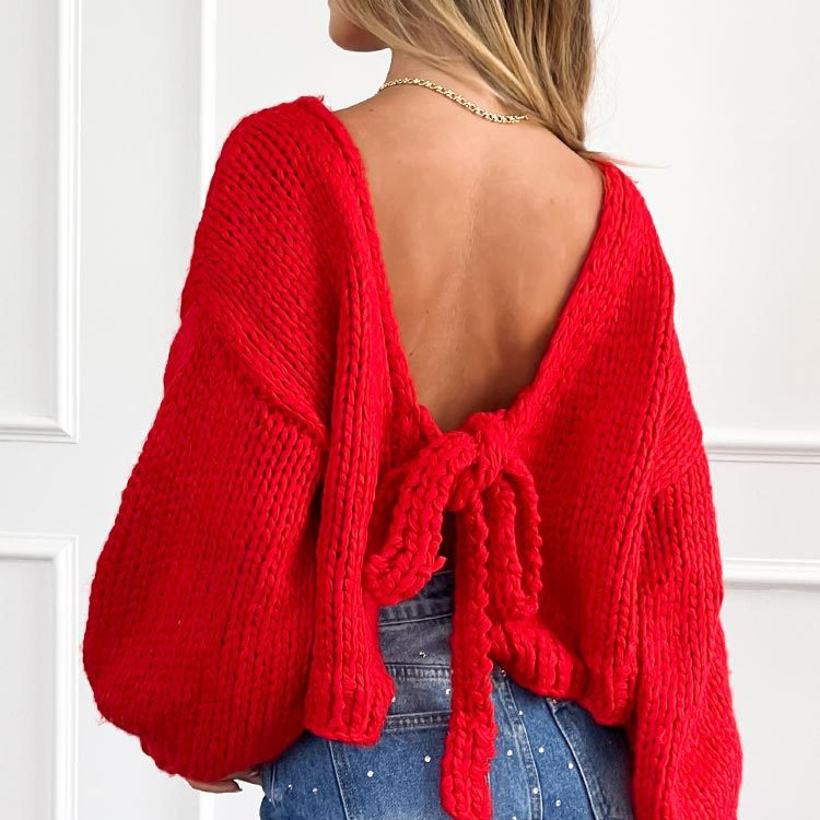 new Free shipping designer sweater for women Fashionable and minimalist sweater loose and comfortable knit top