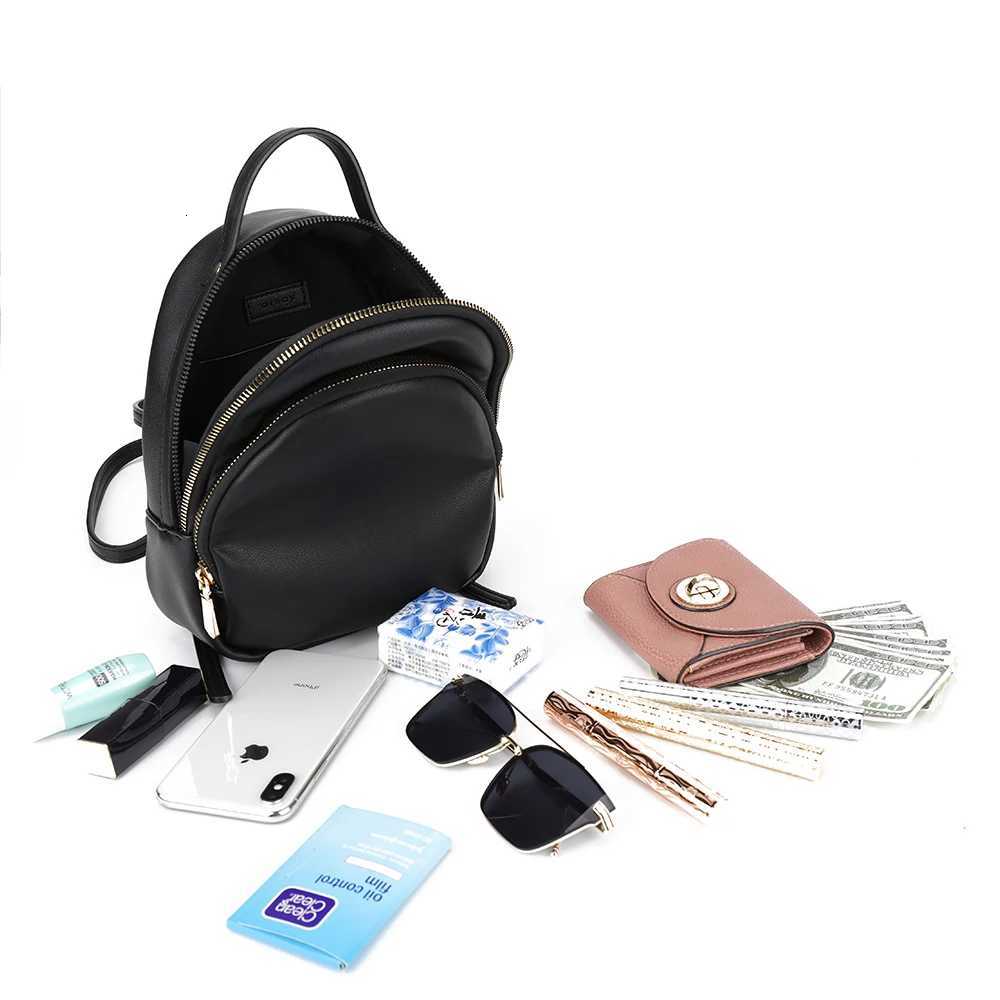 Mini Backpack for Women Travel Cute Purse and Shoulder Bag PU Leather Fi Knapsacks Y250724