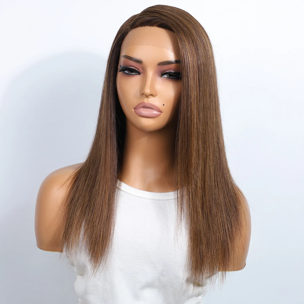 P4/30 Highlight Human Hair Wigs For Women Hd full Lace Front Wigs 16 Inch Straight Brazilian Hair Wigs