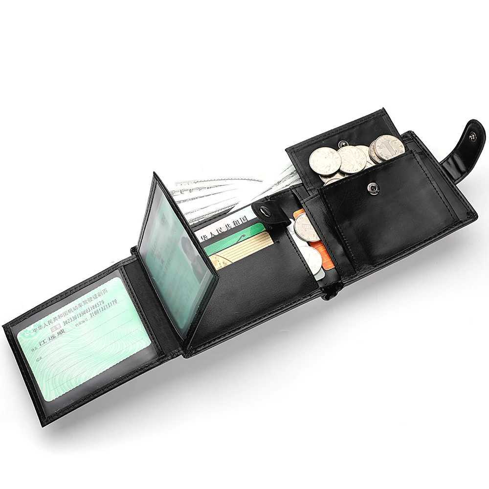 New PU Leather Mens Wallet High-quality Zipper Short Holder Coin Purse Mens Wallet Z250725