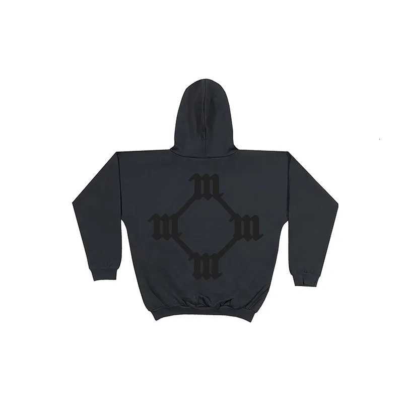 Men Women Casual Couple Charcoal Black Vultures YZY Hoodie Top Quality Cotton Oversized Integrated Cut Oversized Pullovers X2507251