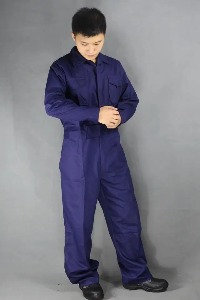 100cotton Worker Overall Jumpsuit Auto Repairman Mechanical Work Clothing Big Size Romper Costume Malefemale Uniform Coverall 250725