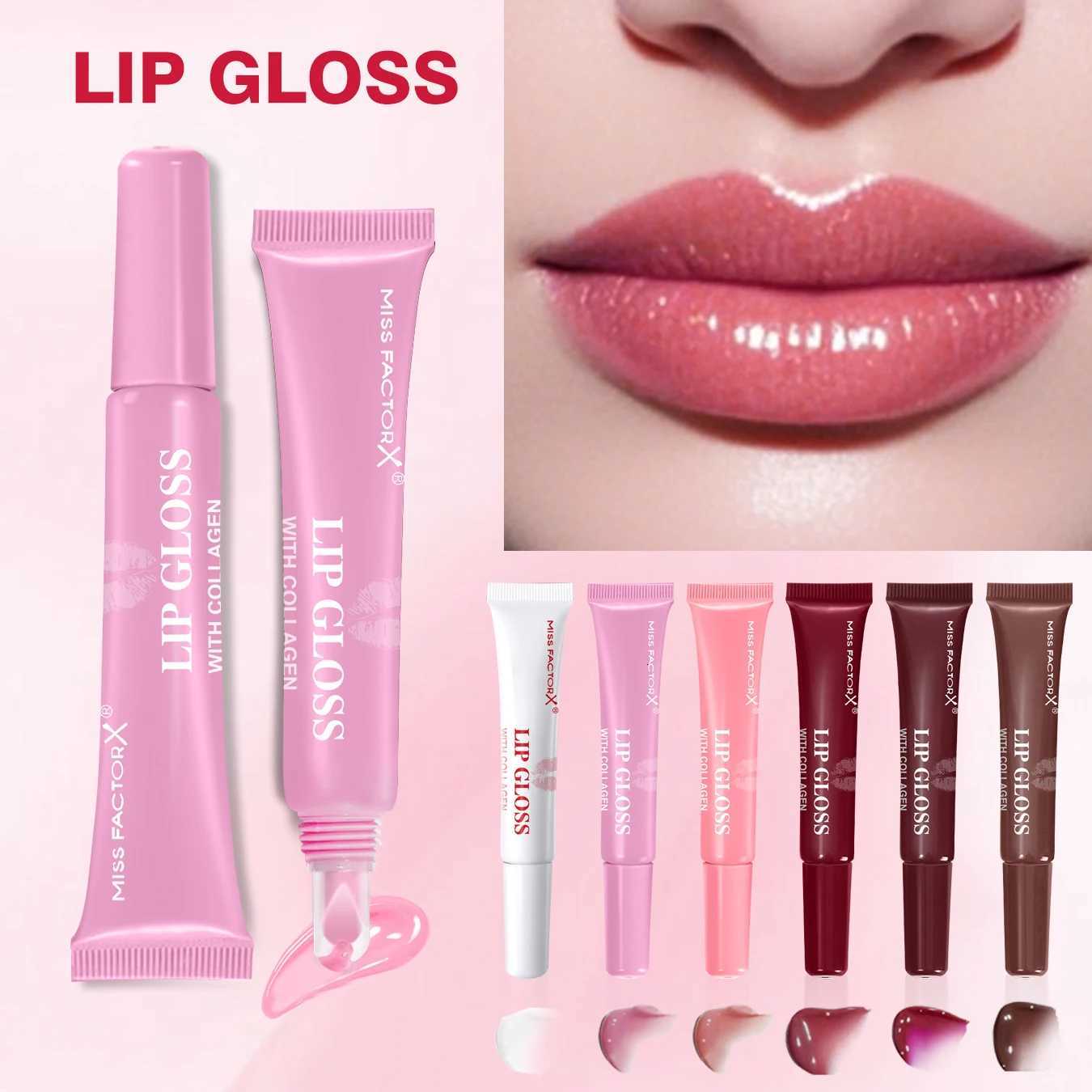 6pcs/box 6-color lip gloss set Unique gift set Long-lasting moisturizing Glossy lip color Valentines Day gift Thanksgiving giftXJ250724