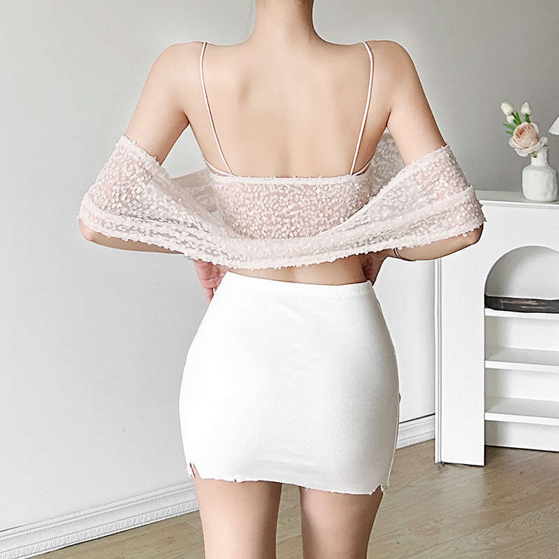 2024 Summer New Women's Solid Color Slim Fit Street Fashion Sexy Backless Tank Top 18f