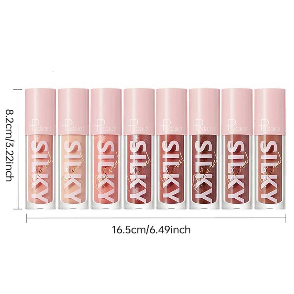 8 pcs set of mirror moisturizing lip glaze - glossy effect moisturizing formula long-lasting not easy to fade suitable for aXJ250724