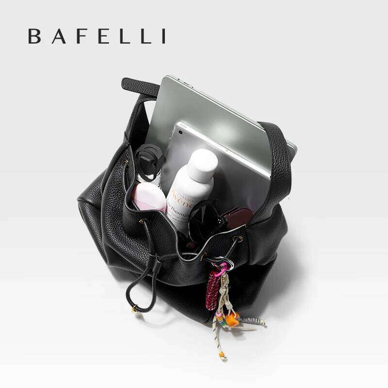 Luxury designer niche BAFELLI women's new fashion leather fashion high quality large capacity shoulder bag portable