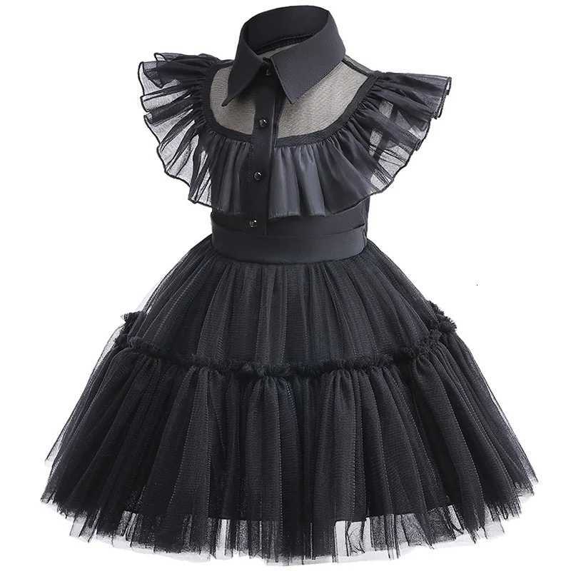 New Halloween Baby Girls Dress Summer Mesh Princess Dress Prom Par Performance Costumes Kids Clothes 1 2 3 4 5 6 Years Old Z250725