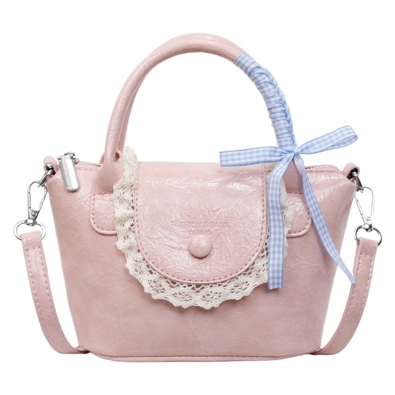 Luxury Brand Designer Bag Niche Lace Color-Block Dumpling Bag Light Luxury Dragon Bags Handbag Bowknot Fashion Versatile Shoulder Crossbody Bag