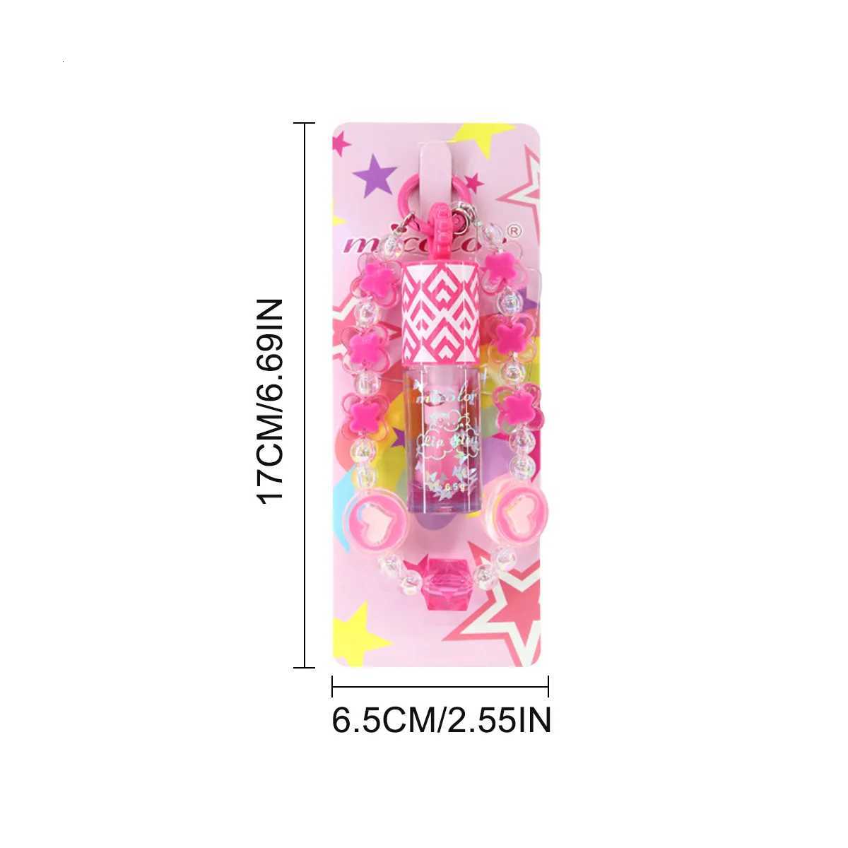 3 colors randomly sent mobile phone pendant portable lip gloss natural nude color cute and moisturizingXJ250724